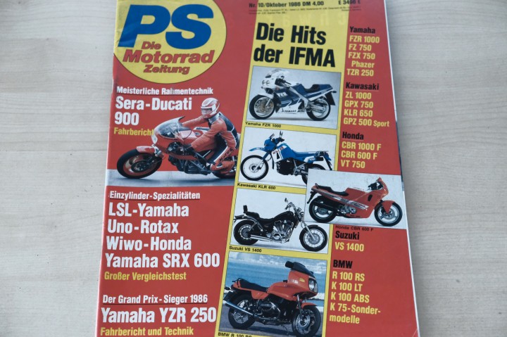 Deckblatt PS Sport Motorrad (10/1986)
